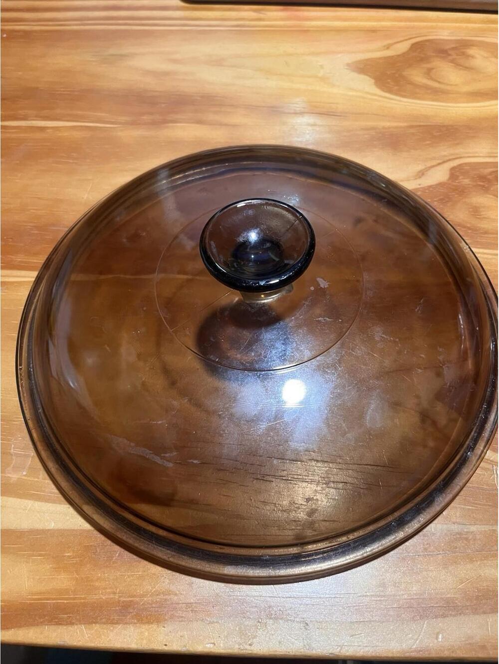 Pyrex Amber Glass 10.5” REPLACEMENT LID For 4.5L Corning Vision Dutch Oven